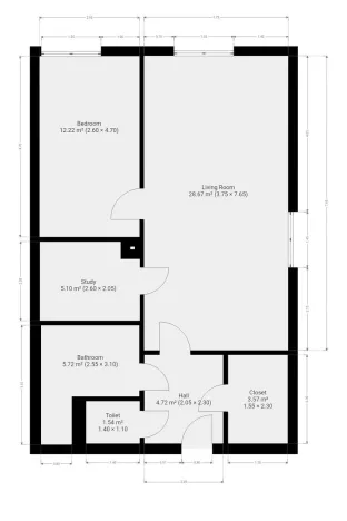 Pronájem bytu 2+kk, Praha - Kyje, Za černým mostem, 67 m2