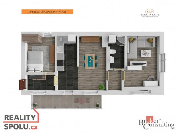 Prodej bytu 2+1, Tuchoměřice, U Hřiště, 55 m2