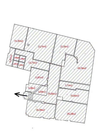 Pronájem kanceláře, Teplice, 252 m2