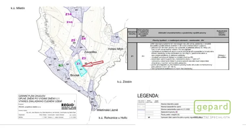 Prodej pozemku pro bydlení, Úhlejov, 1414 m2