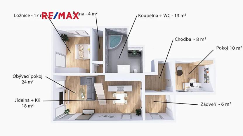 Prodej bytu 5+kk, Jabloňov, 154 m2
