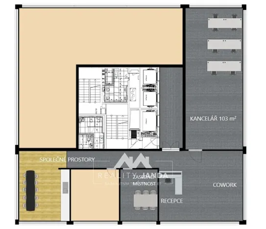Pronájem kanceláře, Brno, Šumavská, 203 m2