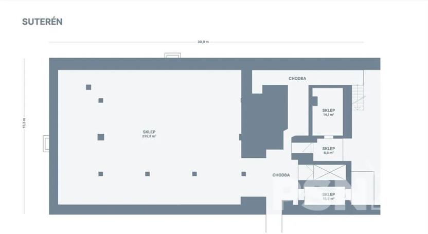 Pronájem skladu, Brno, Komárovské nábřeží, 678 m2
