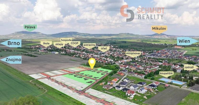 Prodej pozemku pro bydlení, Březí, Bezová, 618 m2