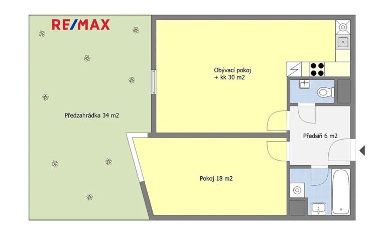 Prodej bytu 2+kk, Praha - Dolní Počernice, Černodolská, 59 m2