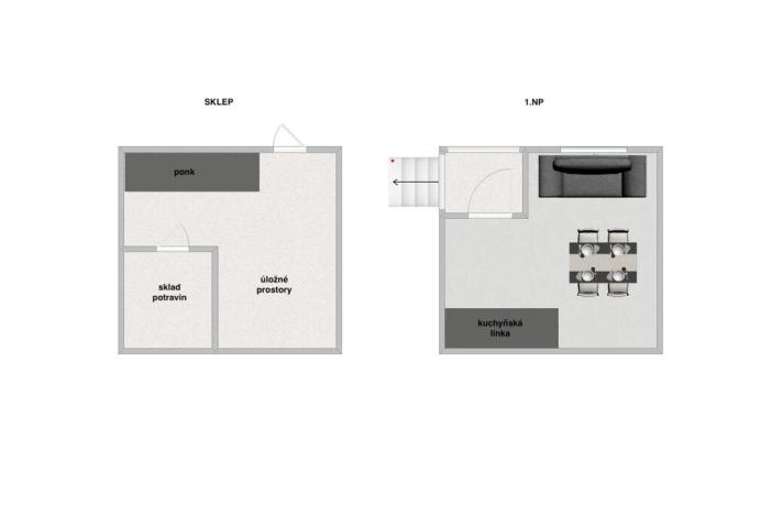 Prodej chaty, Bystřany, Na Lišce, 14 m2