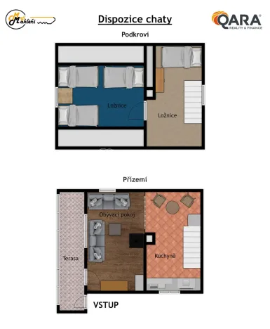 Prodej chaty, Račice, 56 m2