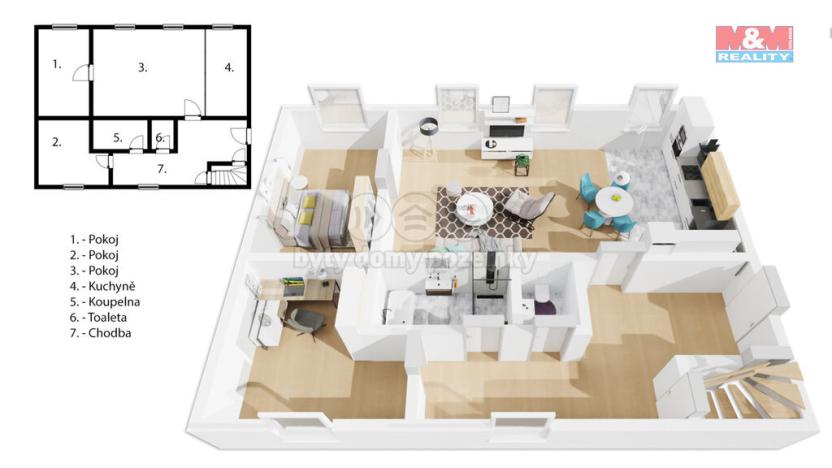 Prodej rodinného domu, Hostouň, Pod Kostelem, 212 m2