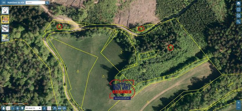 Prodej lesa, Lužná, 13657 m2