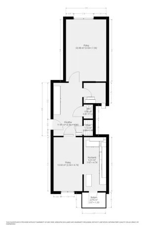 Pronájem bytu 2+1, Brno, Cejl, 61 m2