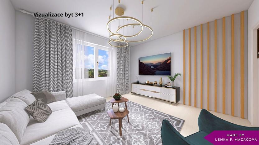 Prodej bytu 3+1, Uničov, Nerudova, 77 m2