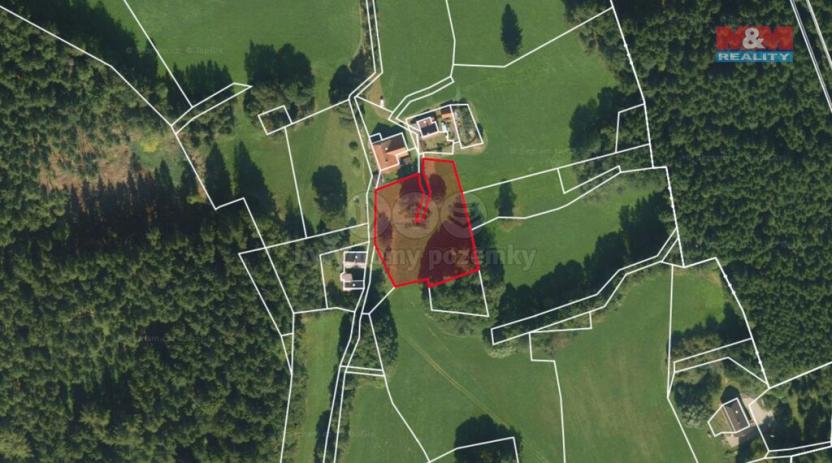 Prodej louky, Březiny, 1301 m2