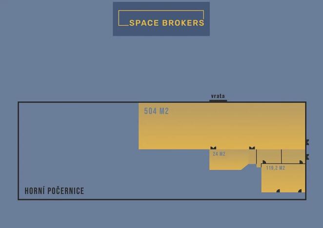 Pronájem skladu, Praha - Horní Počernice, Ve žlíbku, 647 m2