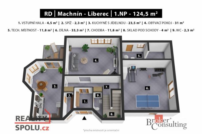 Prodej rodinného domu, Liberec - Liberec XXXIII-Machnín, Tolstého, 257 m2