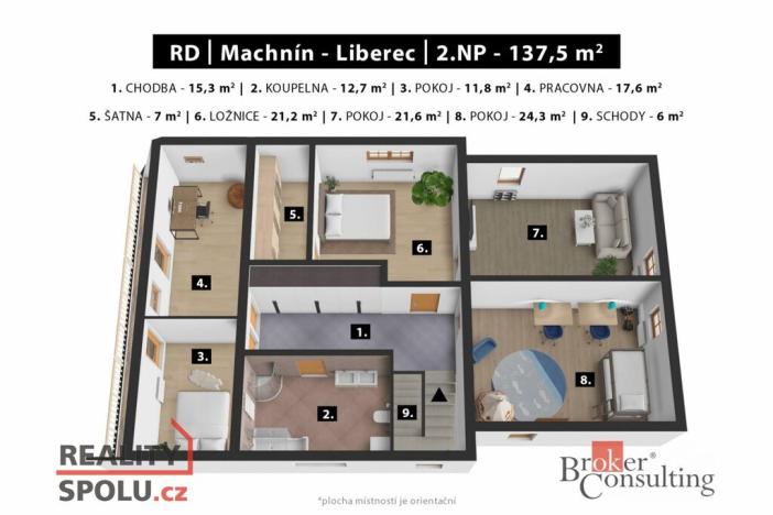 Prodej rodinného domu, Liberec - Liberec XXXIII-Machnín, Tolstého, 257 m2