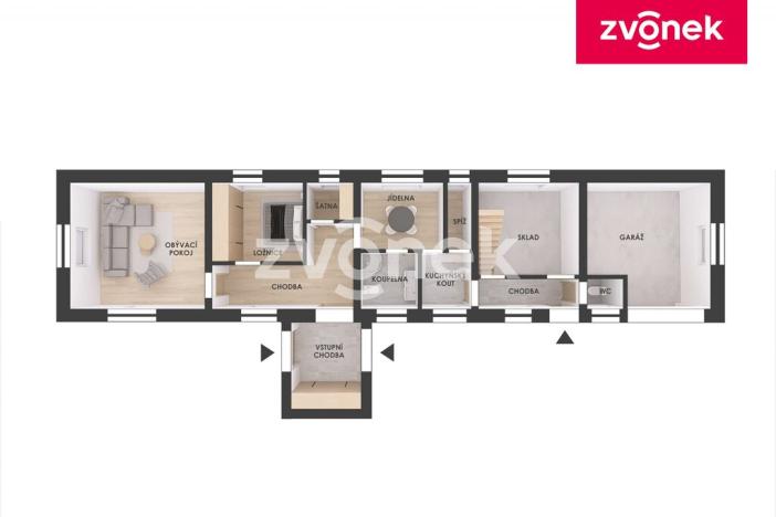 Prodej rodinného domu, Zádveřice-Raková - Zádveřice, 230 m2