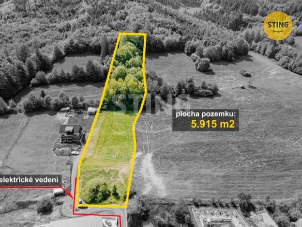 Prodej pozemku pro bydlení, Vsetín, Janišov, 5915 m2