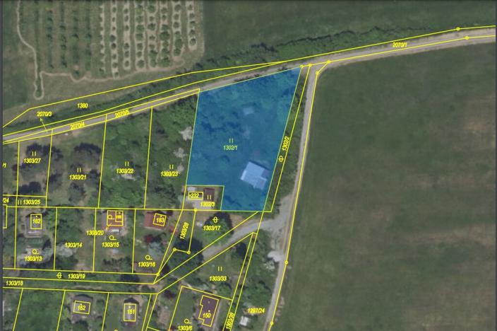 Prodej pozemku pro bydlení, Křečovice - Poličany, 1628 m2