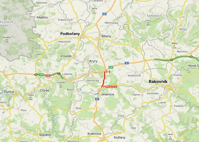 Prodej komerčního pozemku, Jesenice, Žatecká, 14194 m2