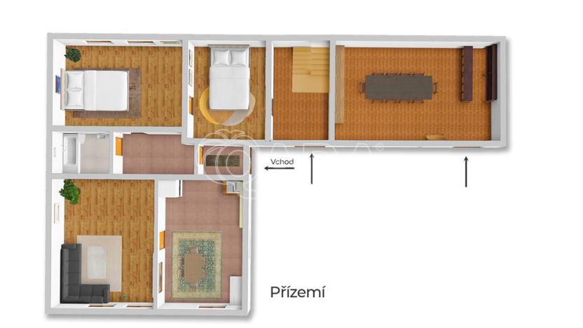 Prodej vícegeneračního domu, Paračov, 388 m2