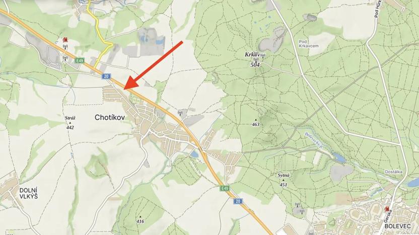Prodej pozemku pro bydlení, Chotíkov, 8420 m2
