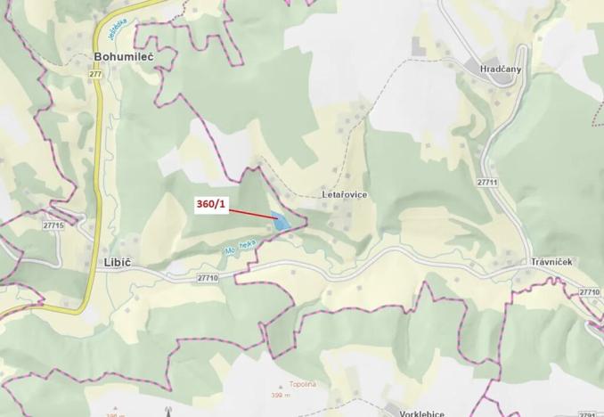 Dražba louky, Český Dub, 7015 m2