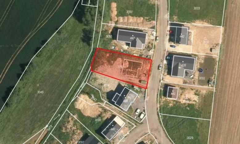 Dražba pozemku pro bydlení, Záměl, 804 m2