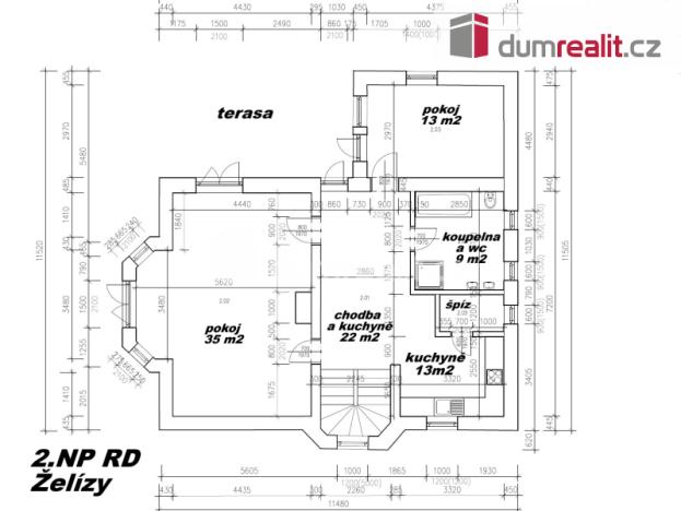 Prodej rodinného domu, Želízy, 286 m2