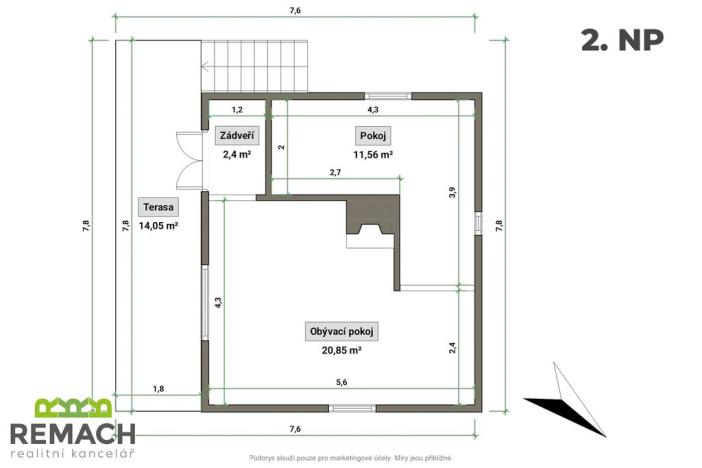 Prodej chaty, Břestek, 71 m2