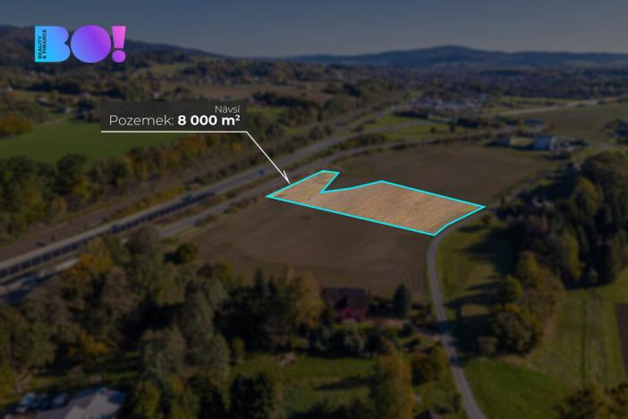 Prodej komerčního pozemku, Návsí, 8000 m2