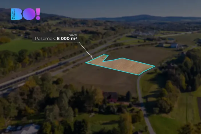 Prodej komerčního pozemku, Návsí, 8000 m2