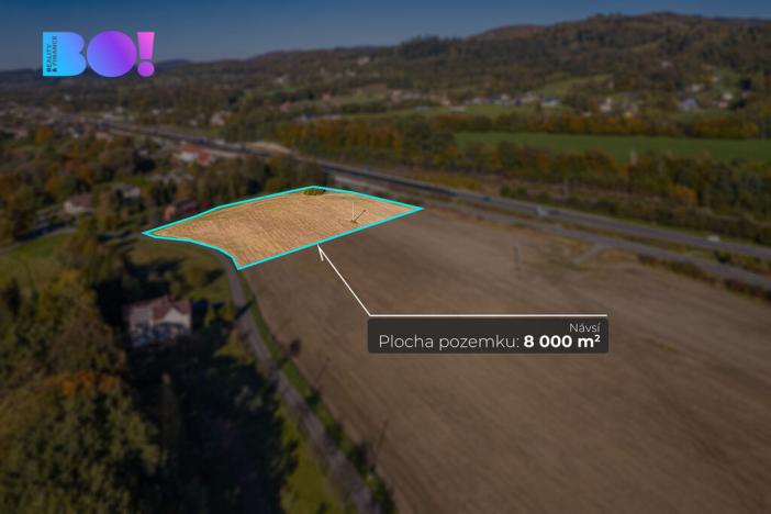 Prodej komerčního pozemku, Návsí, 8000 m2