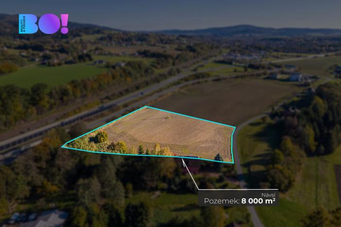 Prodej komerčního pozemku, Návsí, 8000 m2