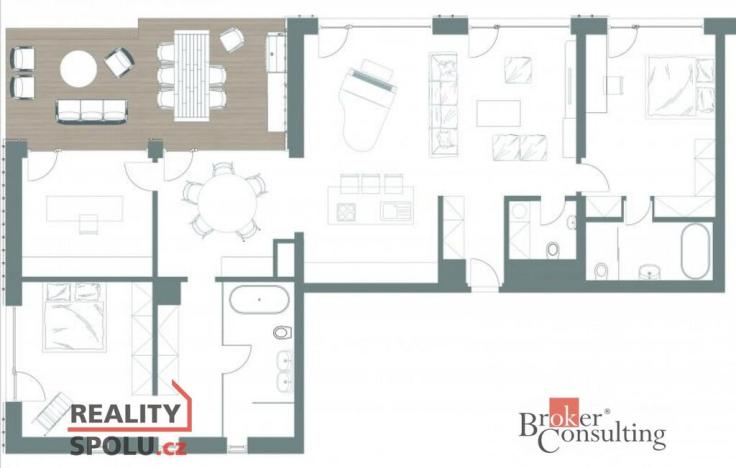 Prodej bytu 5+kk, Plzeň - Jižní Předměstí, U Borského parku, 217 m2