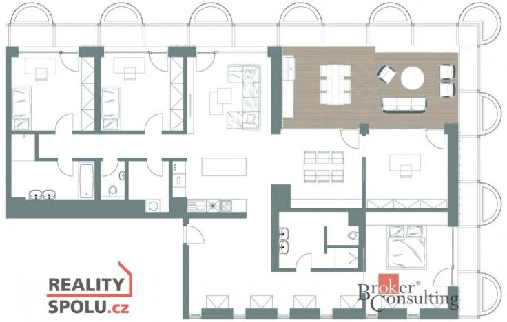Prodej bytu 5+kk, Plzeň - Jižní Předměstí, U Borského parku, 231 m2