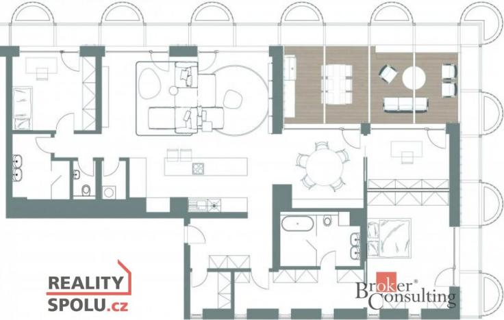 Prodej bytu 5+kk, Plzeň - Jižní Předměstí, U Borského parku, 231 m2