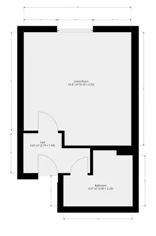 Pronájem bytu 1+kk, Praha - Černý Most, Rudolfa Holeky, 27 m2