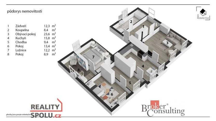Prodej bytu 4+1, Liberec - Liberec VII-Horní Růžodol, Melantrichova, 105 m2