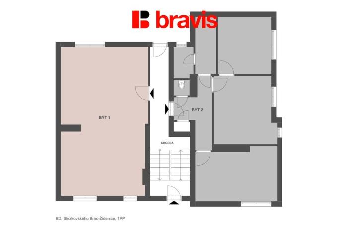 Prodej činžovního domu, Brno, Skorkovského, 284 m2