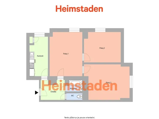 Pronájem bytu 3+1, Havířov - Město, Hlavní třída, 74 m2