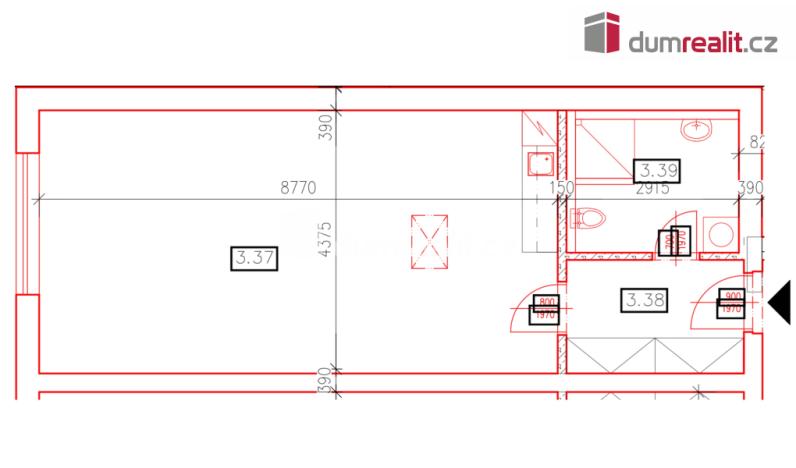 Pronájem bytu 1+kk, Slavičín, Osvobození, 44 m2