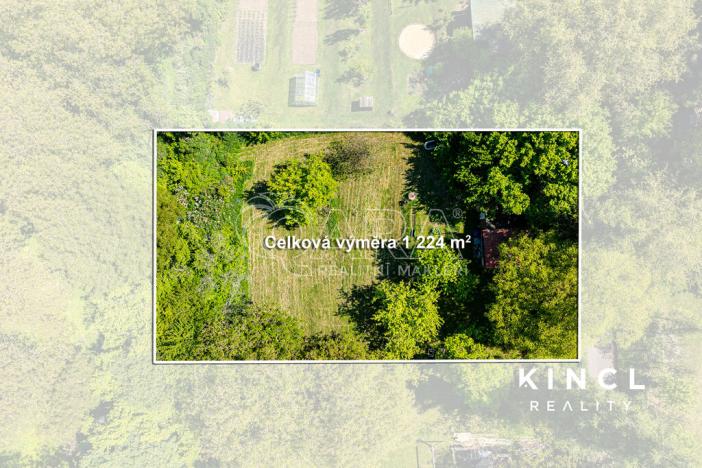 Prodej zahrady, Slaný, 1224 m2