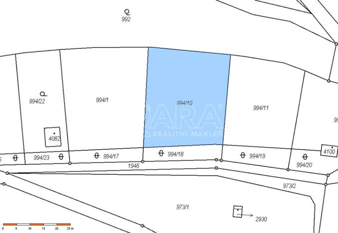 Prodej zahrady, Slaný, 1224 m2