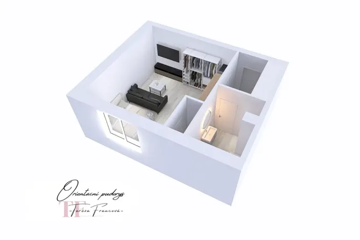 Pronájem bytu 1+kk, Prostějov, Krokova, 33 m2