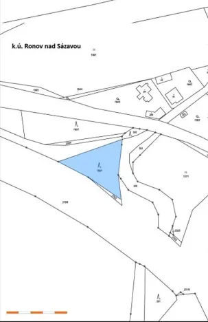 Prodej lesa, Přibyslav, 2077 m2