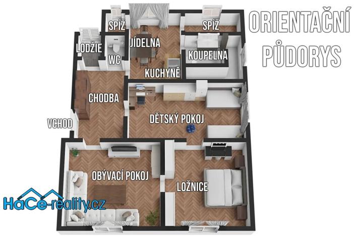 Prodej bytu 3+1, Kostelec nad Orlicí, Rudé armády, 108 m2