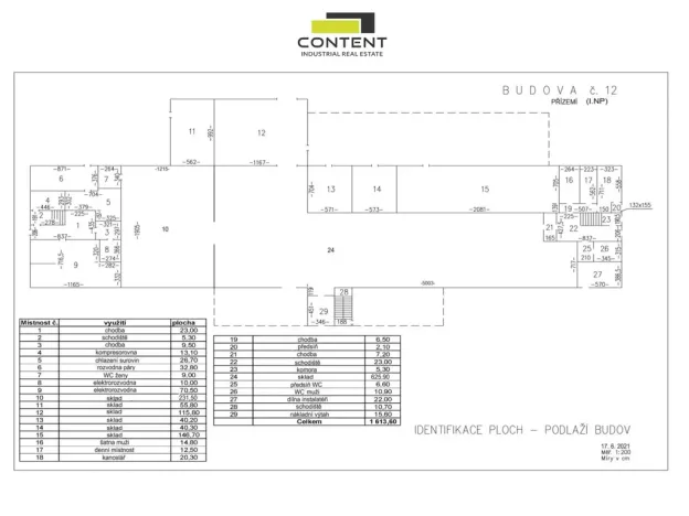 Pronájem skladu, Břeclav, Mládežnická, 973 m2