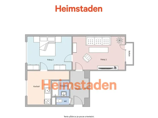 Pronájem bytu 2+1, Havířov - Město, Dlouhá třída, 52 m2