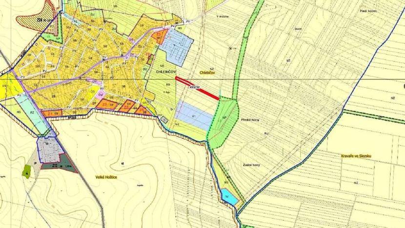 Prodej pole, Chlebičov, 3323 m2