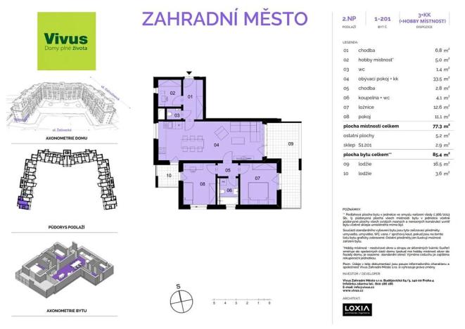 Prodej bytu 3+kk, Praha - Záběhlice, Želivecká, 85 m2